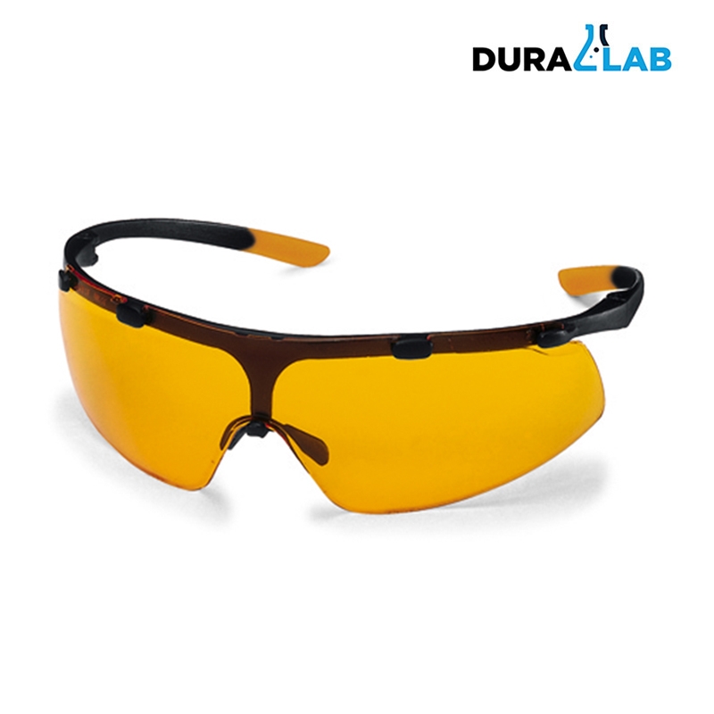 Uvex 9178855 Super Fit Safety Glasses Black Frame Gold Variomatic Len