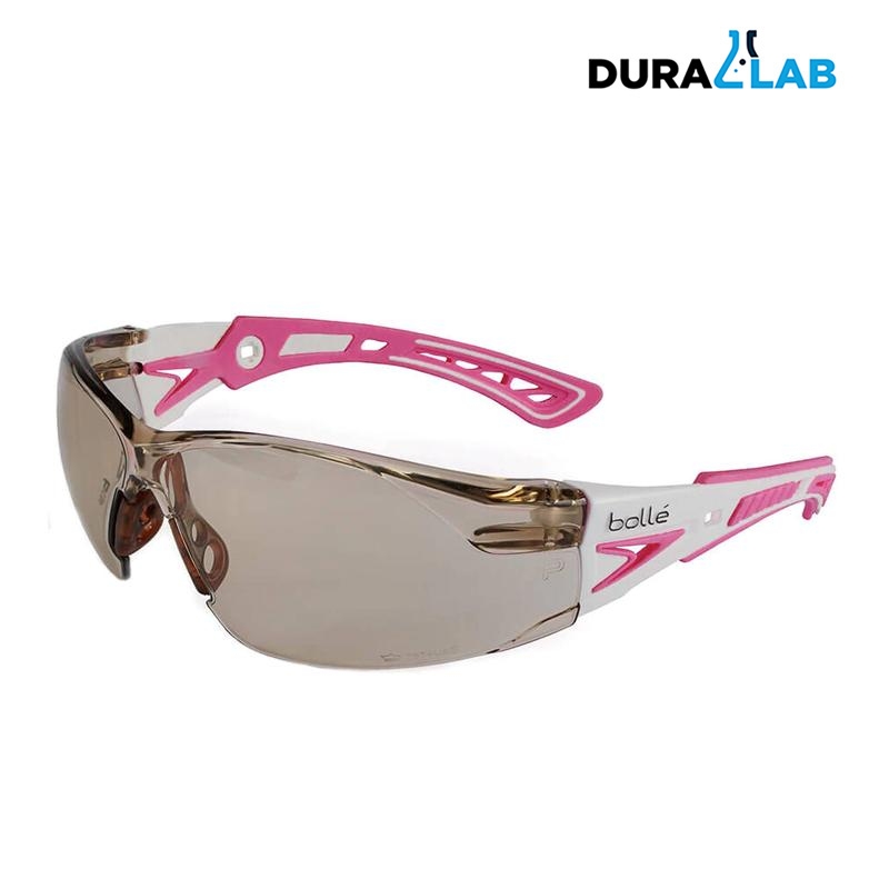 BOLLE Rush+ Pink/White Frame, Clear Lens and Platinum Coating