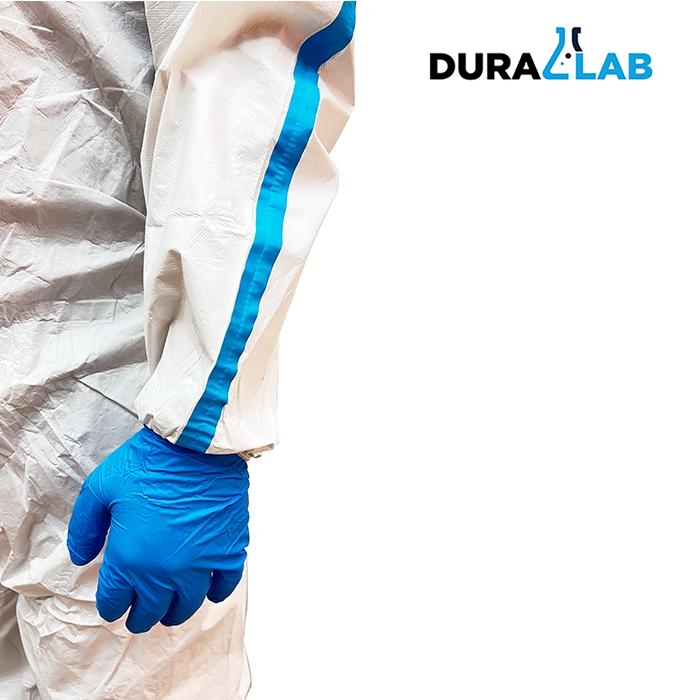 DURALAB WLO3001 Medical Disposable Coverall Microporous Type 4/5/6 EN14126 Microporous 63gsm
