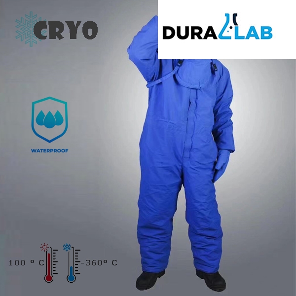 DURALAB Cryogenic Apron 39 inches Blue